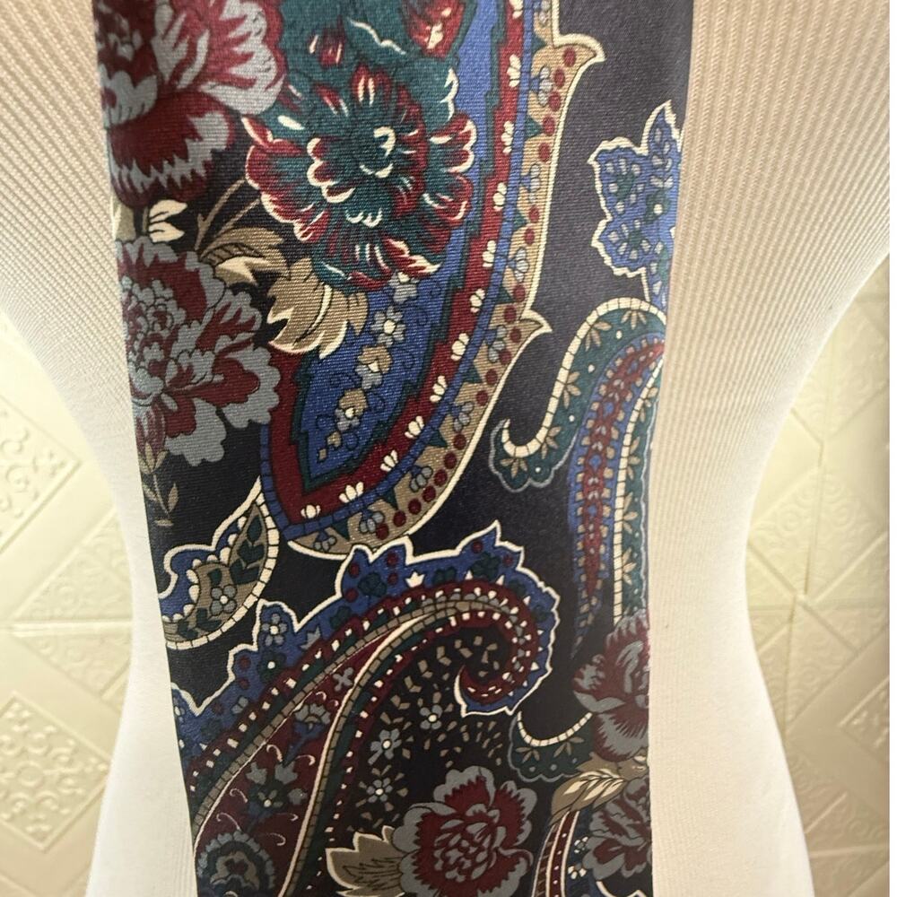 SKU3019 KETCH Classics Men's Tie Print Blues Reds Dominican Republic Polyester